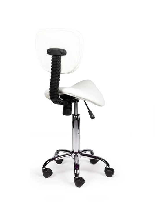 Zadelkruk met rugleuning • Wit • Standaard