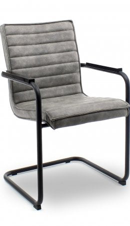 Designstoel Sera • Sledeframe • Grijs