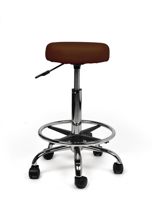 Tabouret met voetring • Bruin • Standaard