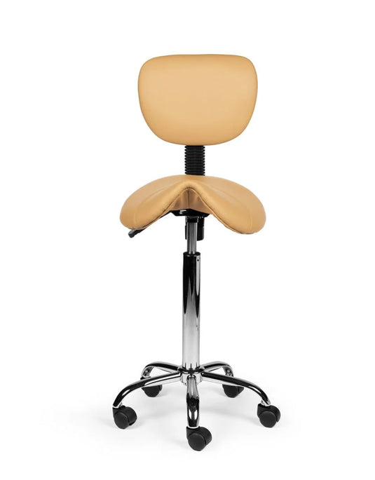 Zadelkruk met rugleuning • Beige • Hoog