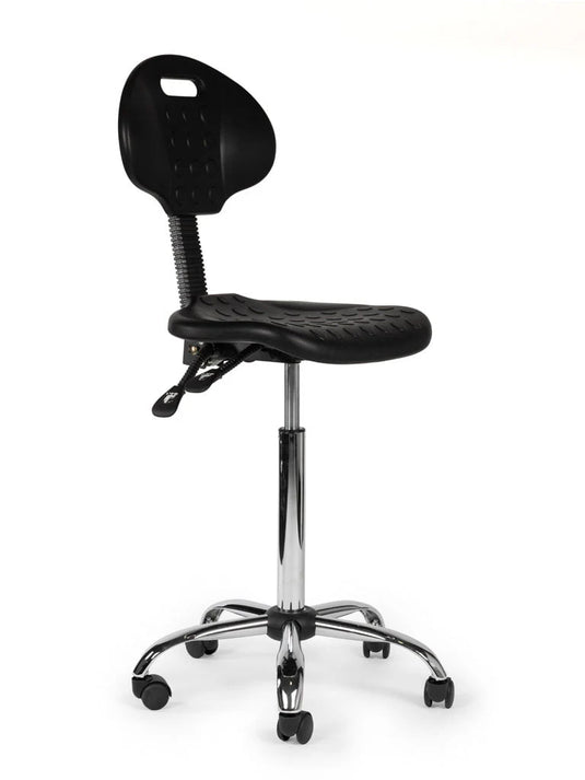 Werkplaatsstoel • Zwart • Laag/Standaard/Hoog