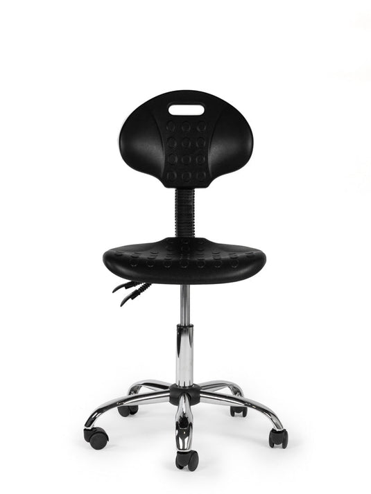 Werkplaatsstoel • Zwart • Laag/Standaard/Hoog