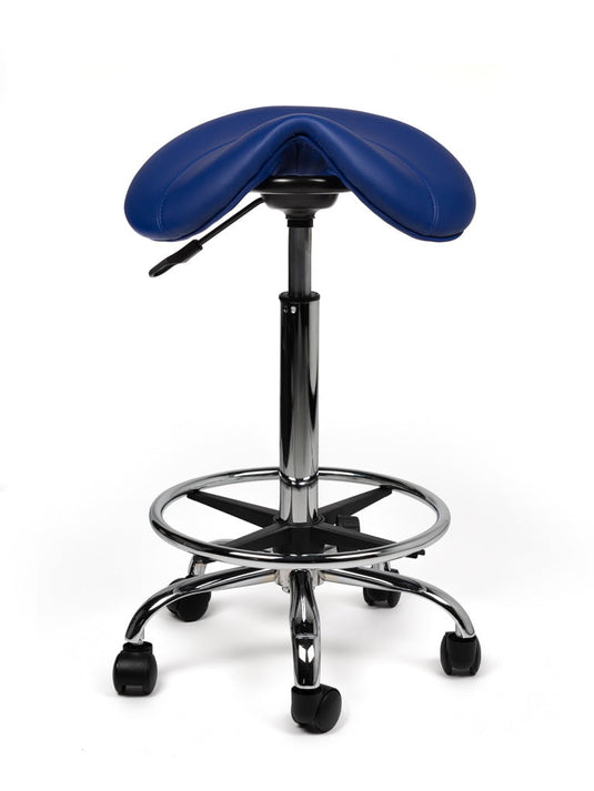 Zadelkruk met voetring • Blauw • Hoog