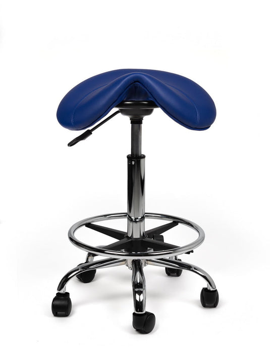 Zadelkruk met voetring • Blauw • Standaard