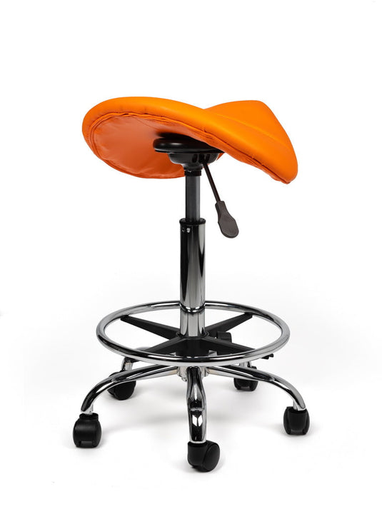 Zadelkruk met voetring • Oranje • Standaard