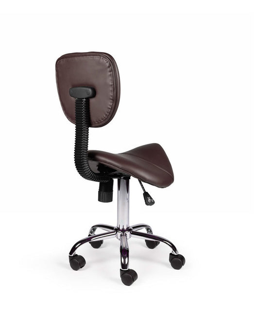 Zadelkruk met rugleuning • Bruin • Laag/Standaard/Hoog