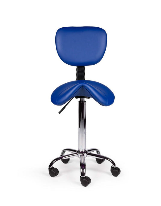 Zadelkruk met rugleuning • Blauw • Standaard