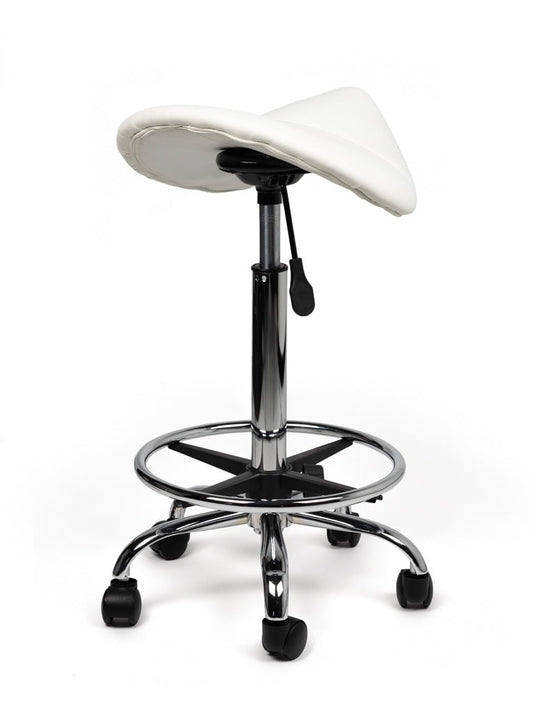 Zadelkruk met voetring • Wit • Hoog