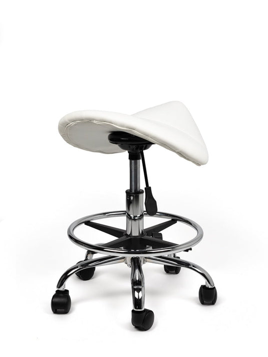 Zadelkruk met voetring • Wit • Laag/Standaard/Hoog