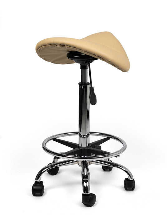 Zadelkruk met voetring • Beige • Hoog