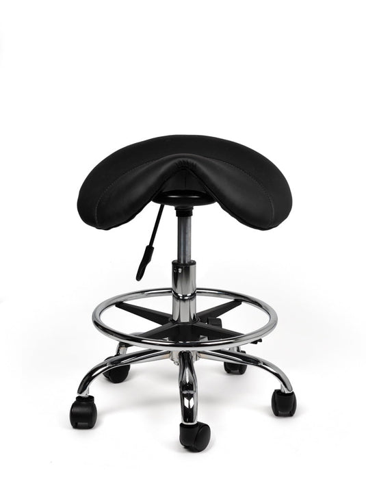 Zadelkruk met voetring • Zwart • Laag/Standaard/Hoog