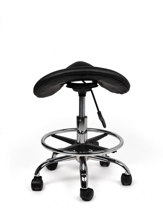 Zadelkruk met voetring • Zwart • Laag/Standaard/Hoog