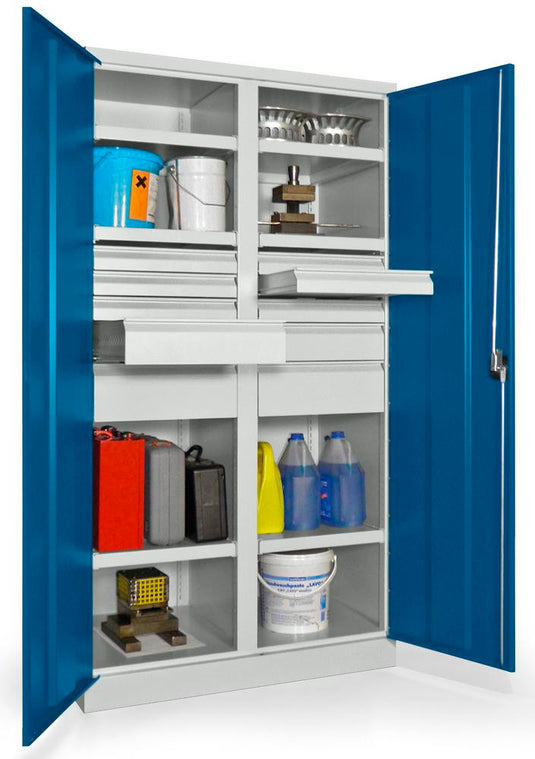 Werkplaatskast • Materiaalkast • Zwaarlast • Gentiaanblauw