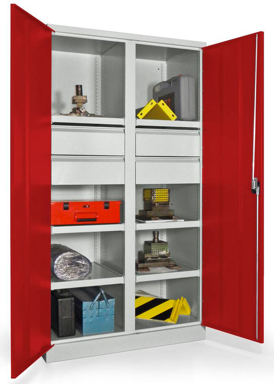 Werkplaatskast • Materiaalkast • Zwaarlast • Robijnrood