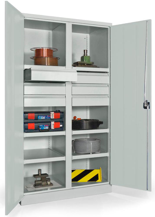 Werkplaatskast • Materiaalkast • Zwaarlast • Lichtgrijs