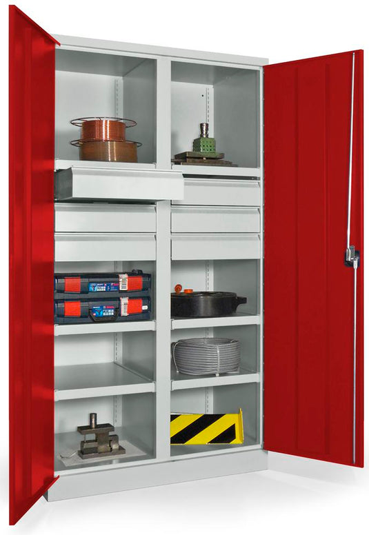 Werkplaatskast • Materiaalkast • Zwaarlast • Robijnrood
