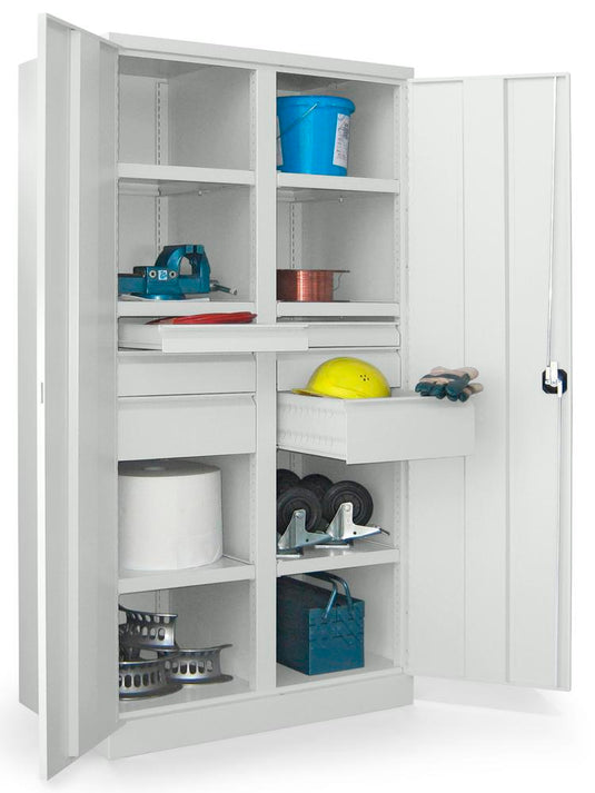 Werkplaatskast • Materiaalkast • Zwaarlast • Lichtgrijs