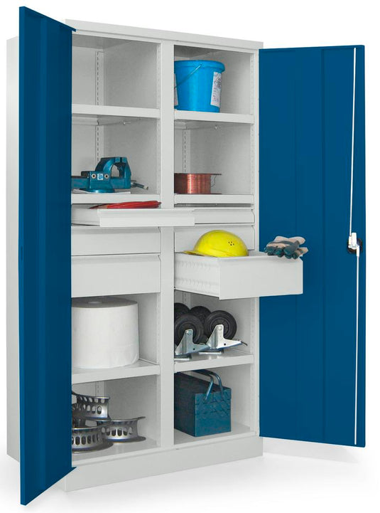 Werkplaatskast • Materiaalkast • Zwaarlast • Gentiaanblauw