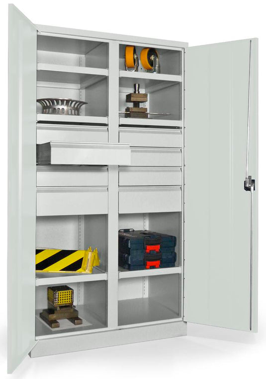 Werkplaatskast • Materiaalkast • Zwaarlast • Lichtgrijs