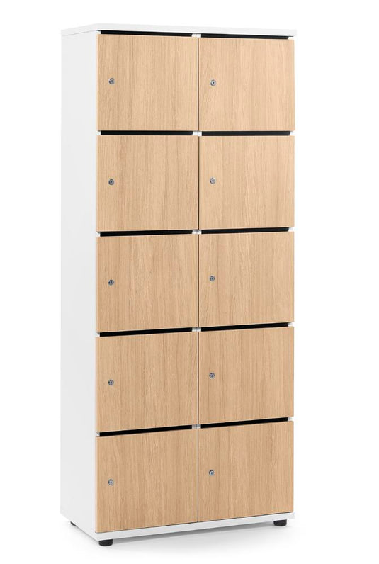 Lockers • Office Line • 2x5 vakken boven elkaar • Met postsleuf • Cilinderslot
