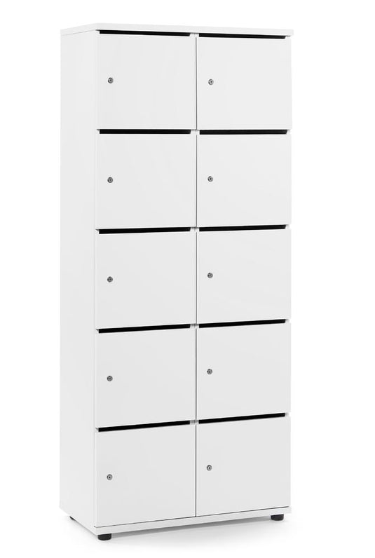 Lockers • Office Line • 2x5 vakken boven elkaar • Met postsleuf • Cilinderslot
