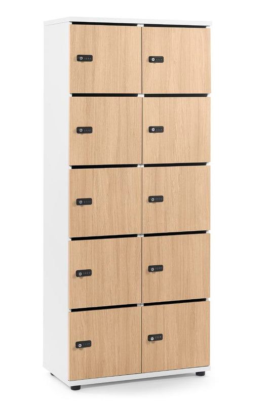 Lockers • Office Line • 2x5 vakken boven elkaar • Met postsleuf • Mechanisch cijferslot
