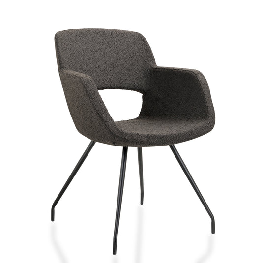 Stoel Teddy • Antraciet zwart