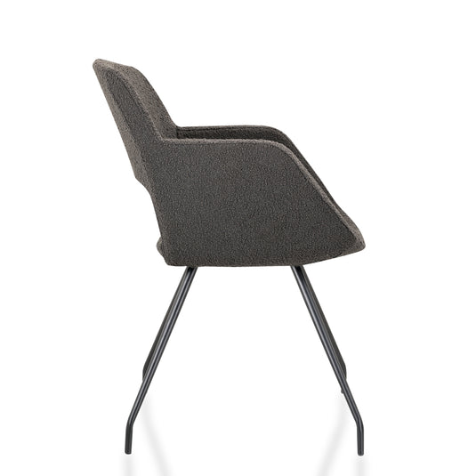Stoel Teddy • Antraciet zwart