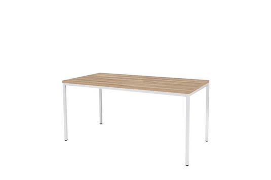 Bureau/Tafel Domino • Vaste Hoogte • 4-poots • Wit onderstel