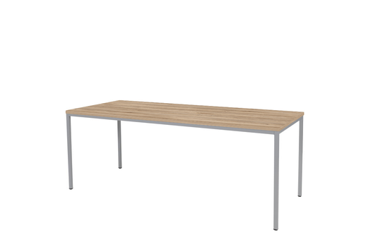 Bureau/Tafel Domino • Vaste Hoogte • 4-poots • Aluminium onderstel