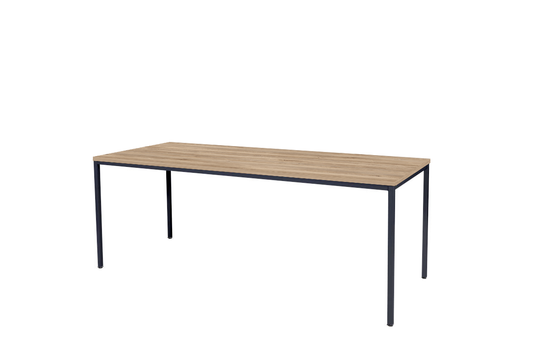 Bureau/Tafel Domino • Vaste Hoogte • 4-poots • Zwart onderstel