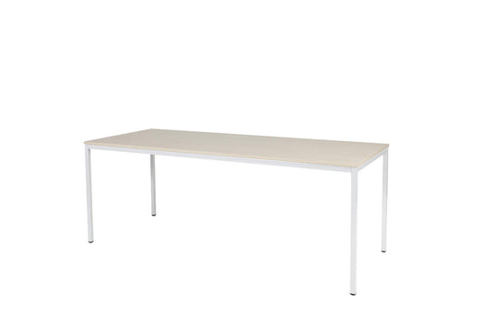 Bureau/Tafel Domino • Vaste Hoogte • 4-poots • Wit onderstel