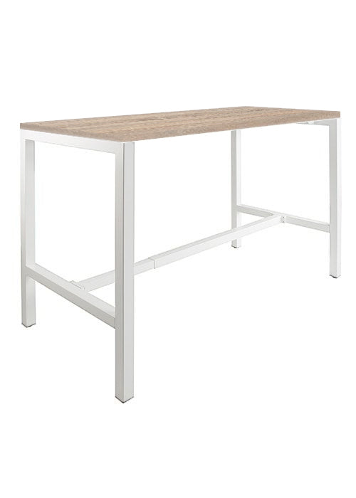 Bartafel Domino • Wit onderstel