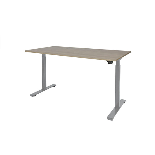 Dextro | Zit-sta bureau elektrisch • Business • Aluminium onderstel
