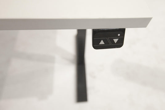Dextro | Zit-sta bureau elektrisch • Business • Wit onderstel