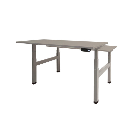 Dextro Duo Plus | Elektrisch verstelbare zit/sta-bureau • Aluminium onderstel