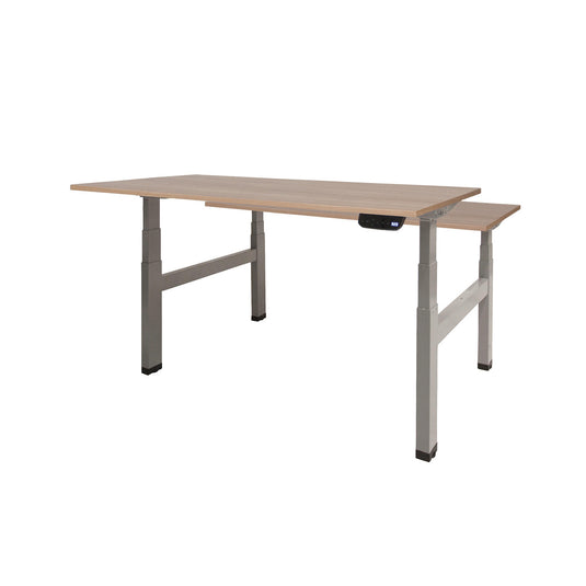 Dextro Duo Plus | Elektrisch verstelbare zit/sta-bureau • Aluminium onderstel