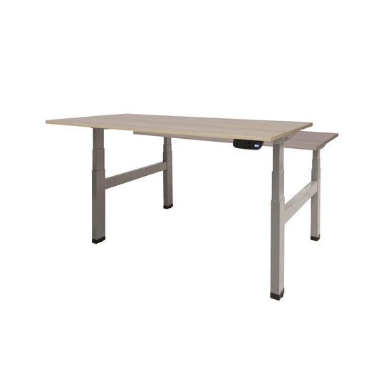 Dextro Duo Plus | Elektrisch verstelbare zit/sta-bureau • Aluminium onderstel