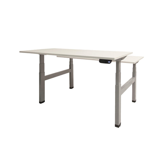 Dextro Duo Plus | Elektrisch verstelbare zit/sta-bureau • Aluminium onderstel