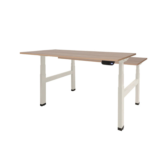 Dextro Duo Plus | Elektrisch verstelbare zit/sta-bureau • Wit onderstel