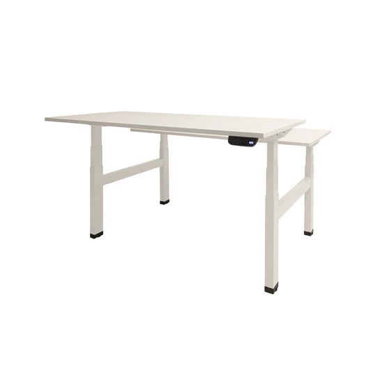 Dextro Duo Plus | Elektrisch verstelbare zit/sta-bureau • Wit onderstel