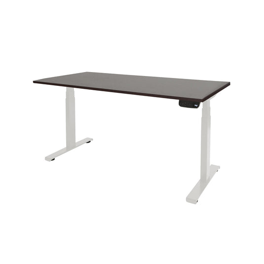 Dextro | Zit-sta bureau elektrisch • Premium • Wit onderstel