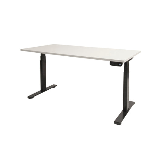 Dextro | Zit-sta bureau elektrisch • Premium • Zwart onderstel
