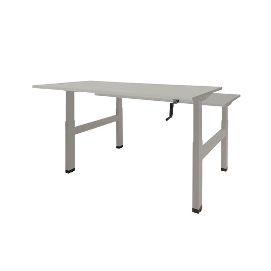 Dextro Duo | Slingerverstelbare bureau • Aluminium onderstel