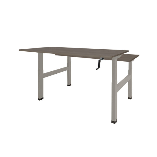 Dextro Duo | Slingerverstelbare bureau • Aluminium onderstel