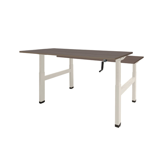 Dextro Duo | Slingerverstelbare bureau • Wit onderstel