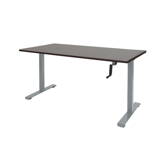 Dextro | Slingerverstelbare zit-sta bureau • Aluminium onderstel