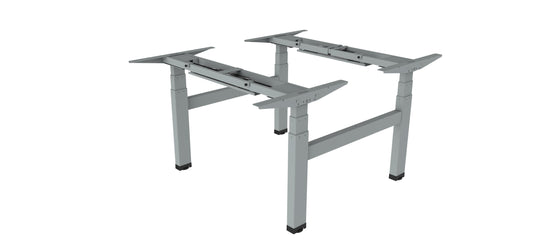 Dextro Duo Plus | Elektrisch verstelbare zit/sta-bureau • Aluminium onderstel