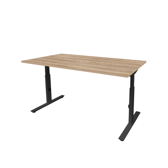Lineo Plus | Verstelbare bureau • Zwart onderstel