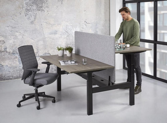 Zista | Zit/sta duo Premium • Elektrisch verstelbaar • Aluminium onderstel